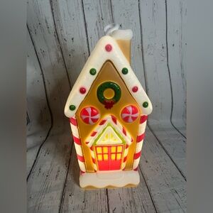 LED Gingerbread House Blow Mold Ornament From Cracker Barrel -11x5x5, Works
